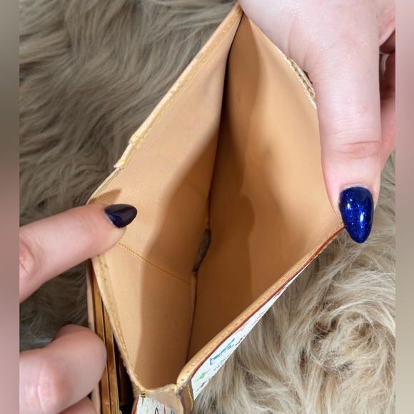 Auth Louis Vuitton Murakami Multi Color Monogram Kiss Lock Wallet Collectible - Picture 8 of 8